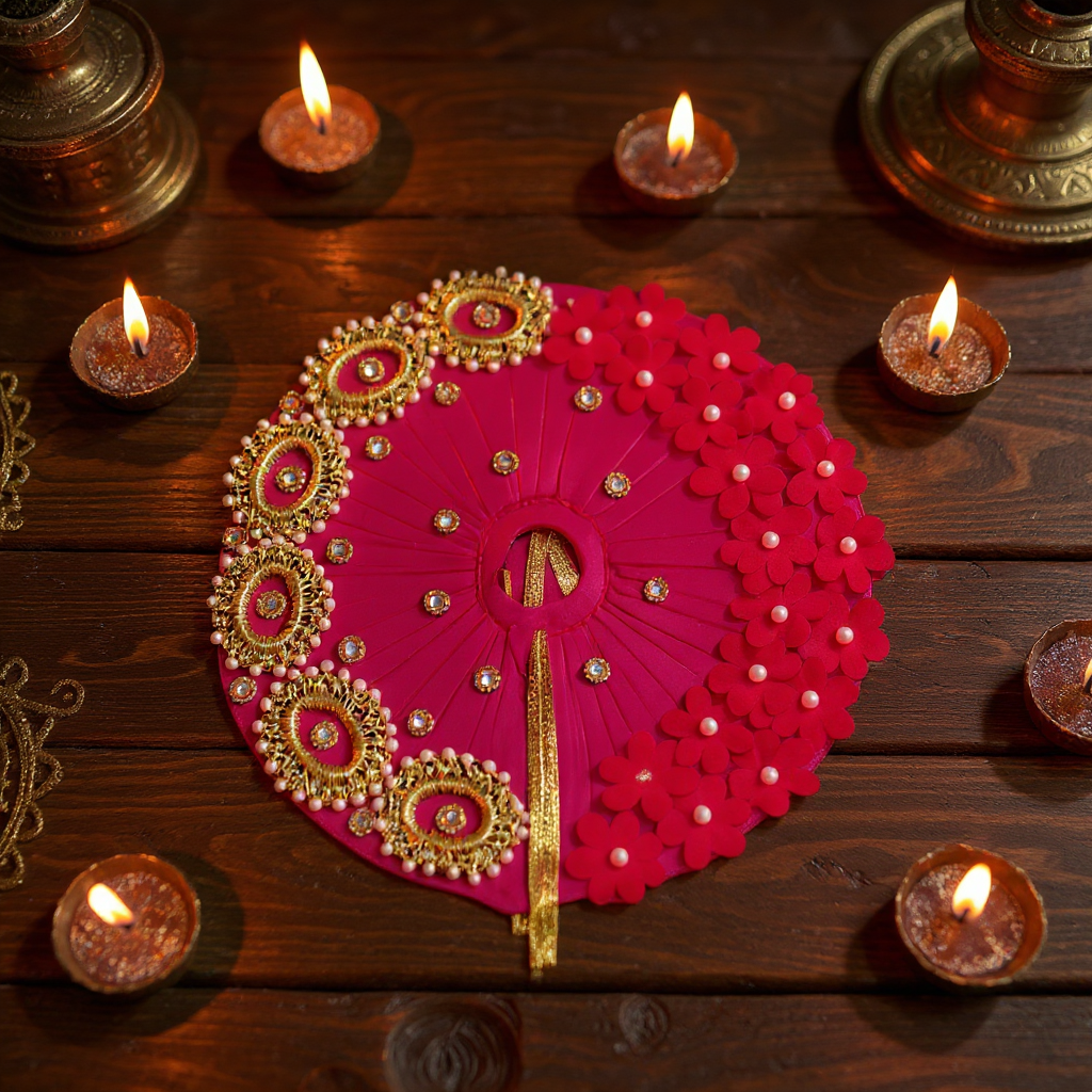 Astrosevatalk Mor Phool Moti Shringar Dress