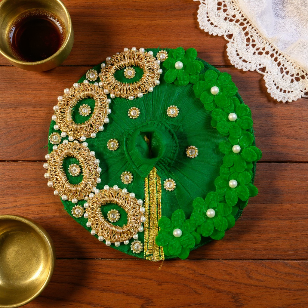 Astrosevatalk Gopal Ji Green Blossom Dress