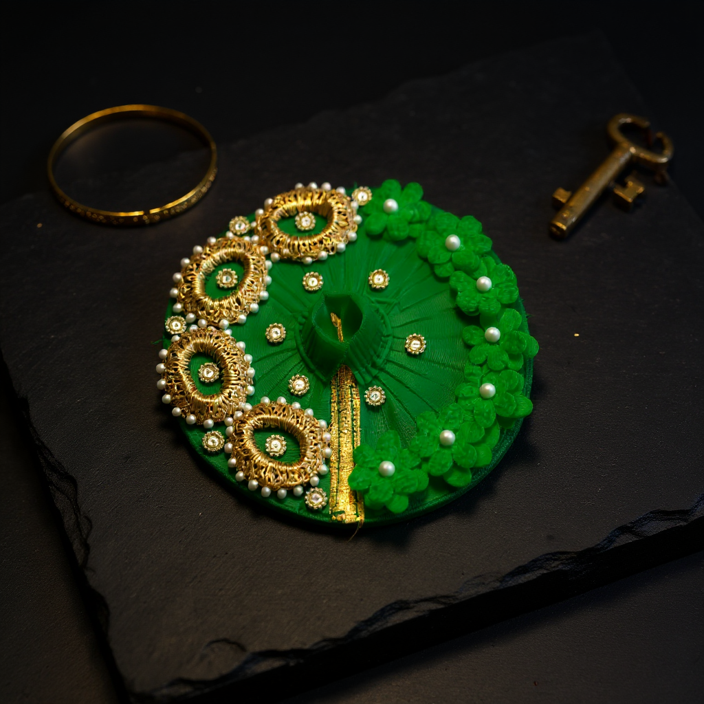 Astrosevatalk Gopal Ji Green Blossom Dress