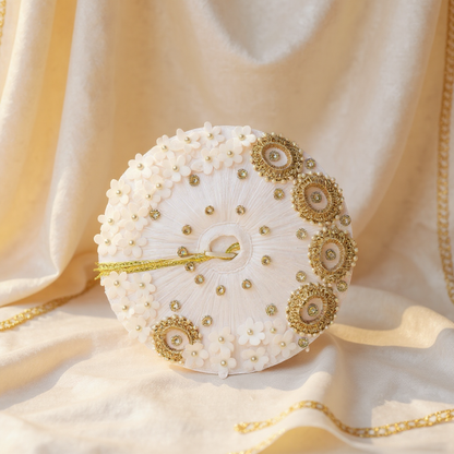 Astrosevatalk Gopal Ji White Pearl Dress