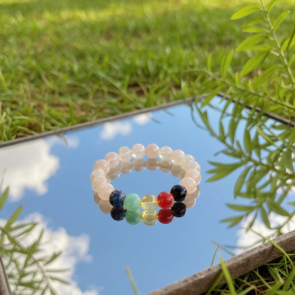 7 chakra with Rose Quartz