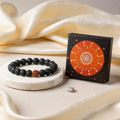 Lava Rudraksha Bracelet