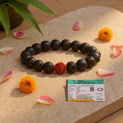 Lava Rudraksha Bracelet
