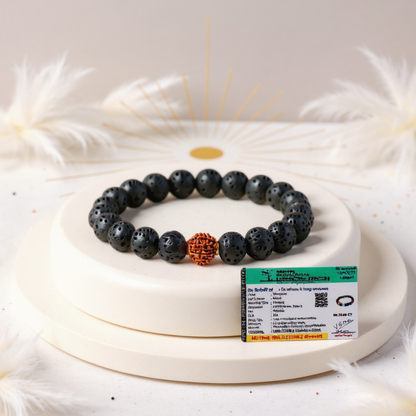 Lava Rudraksha Bracelet
