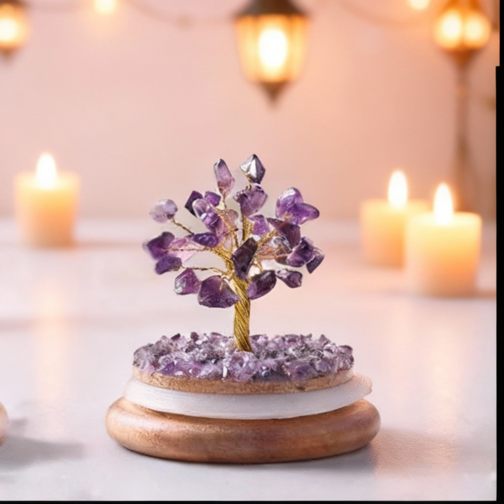 Amethyst Crystal Dome Tree
