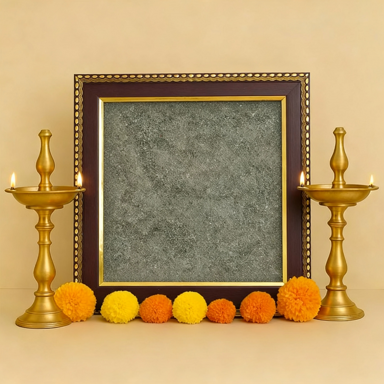Raw Pyrite Dust Dhan Varsha Frame