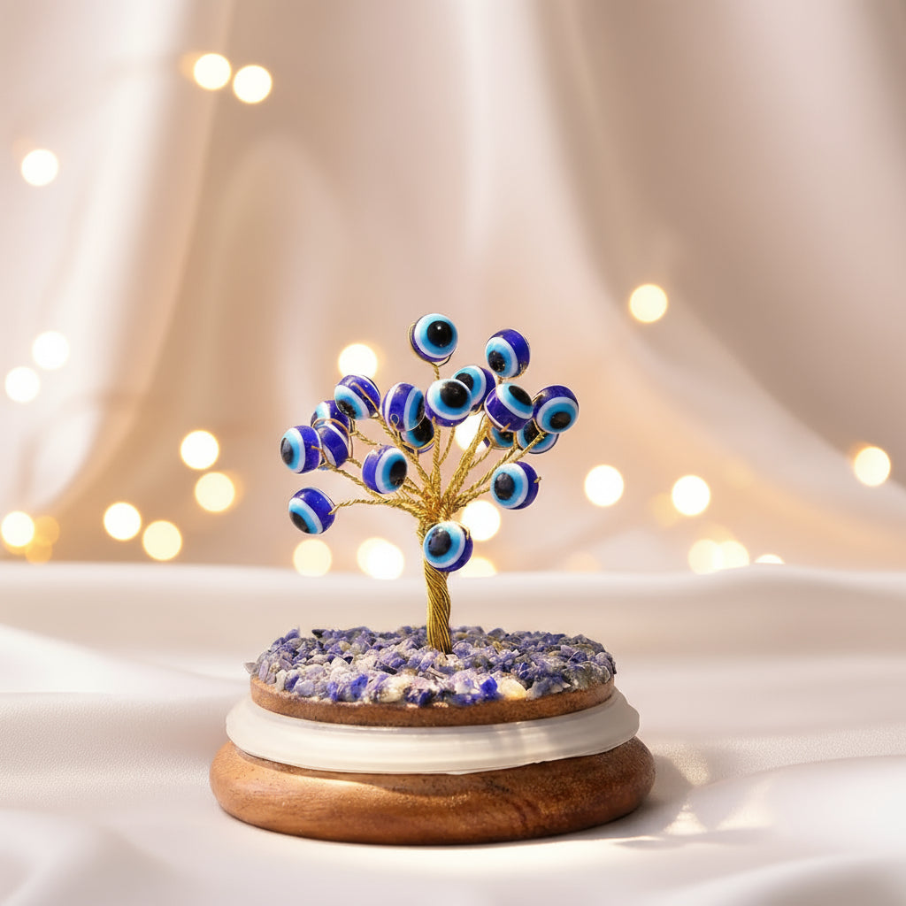 Evil Eye Crystal Dome Tree