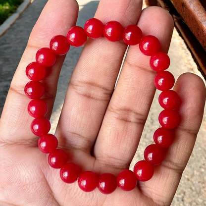 Red Coral Bracelet (Moonga)