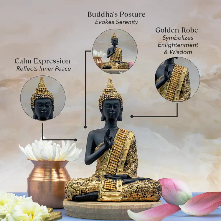 Meditating Buddha Murti