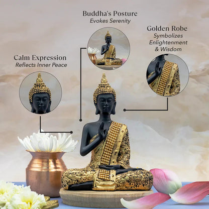 Meditating Buddha Murti
