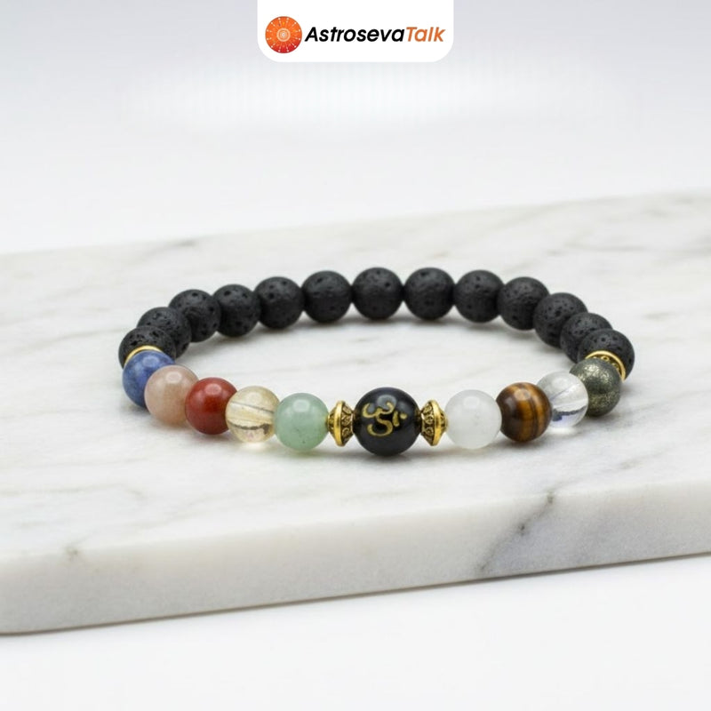 Energised Navgraha Shanti Bracelet for prosperity and Balance